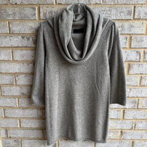 Cynthia Rowley 3/4 Sleeve 100% Cashmere Turtleneck Tunic Sweater Women's Size XS